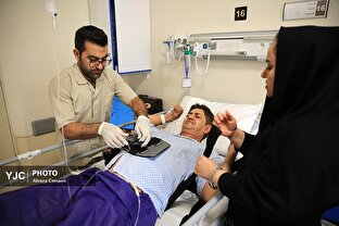 درمان مجروحین حملات رژیم صهیونیستی در بیمارستان شهدای تجریش