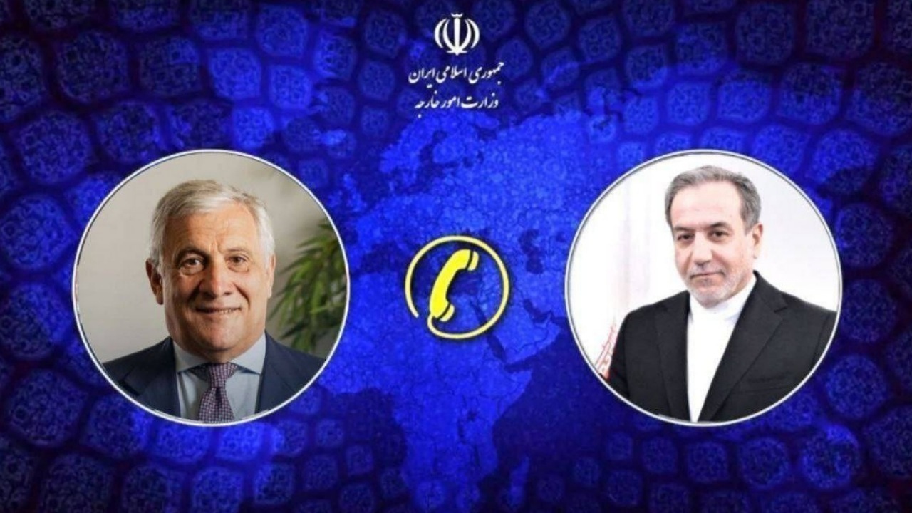 گفت‌وگوی تلفنی وزرای امور خارجه جمهوری اسلامی ایران و ایتالیا