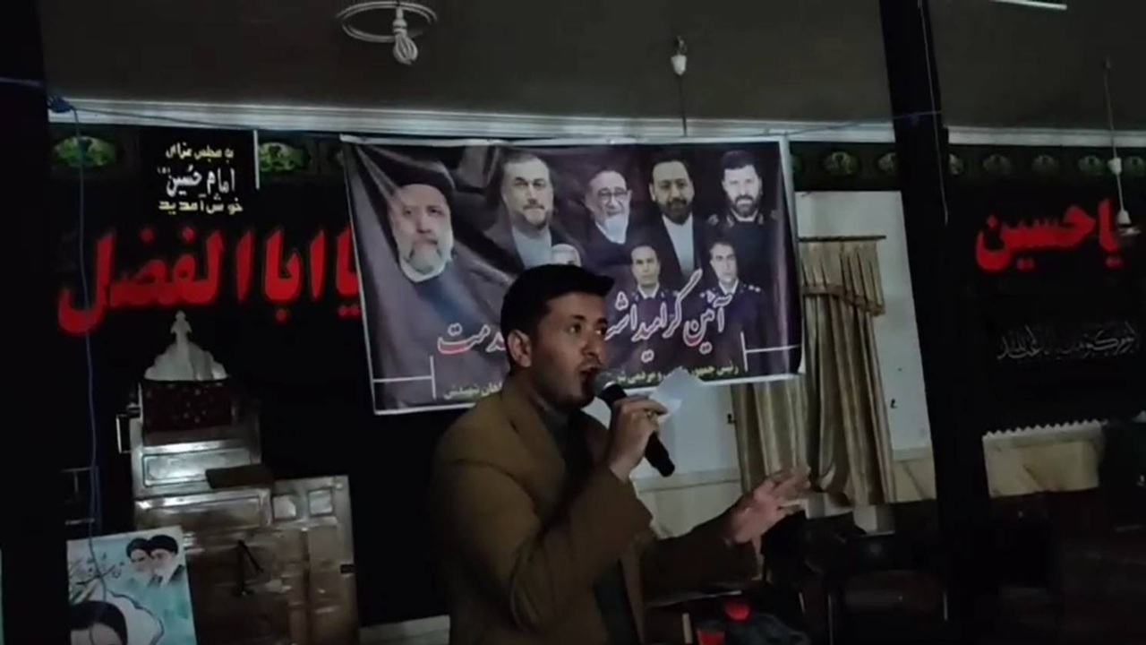 سوگواری اهالی روستای ده محمد عشق آباد در رثای شهید جمهور و همراهان + فیلم
