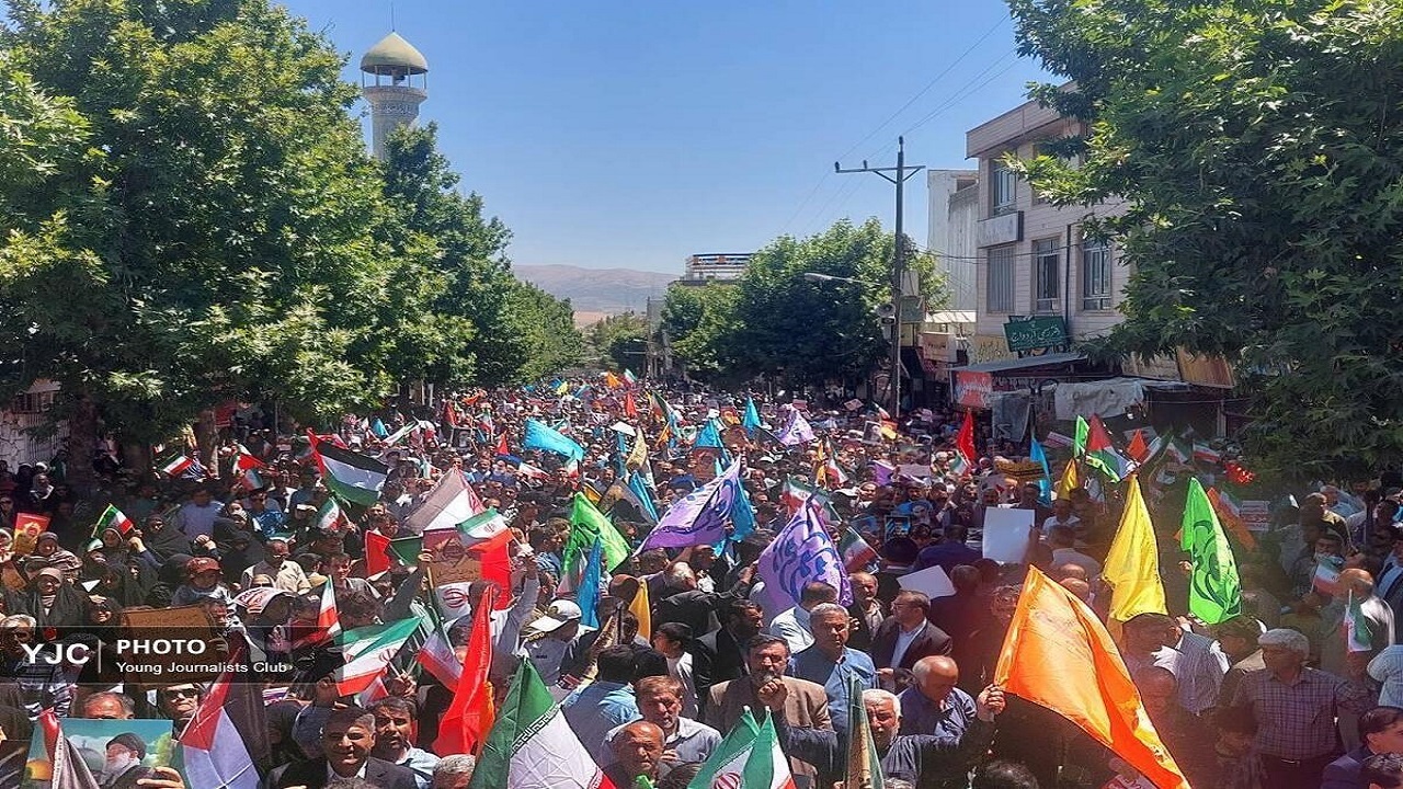 حاشیه های جذاب راهپیمایی «خشم و نصر» در یاسوج 