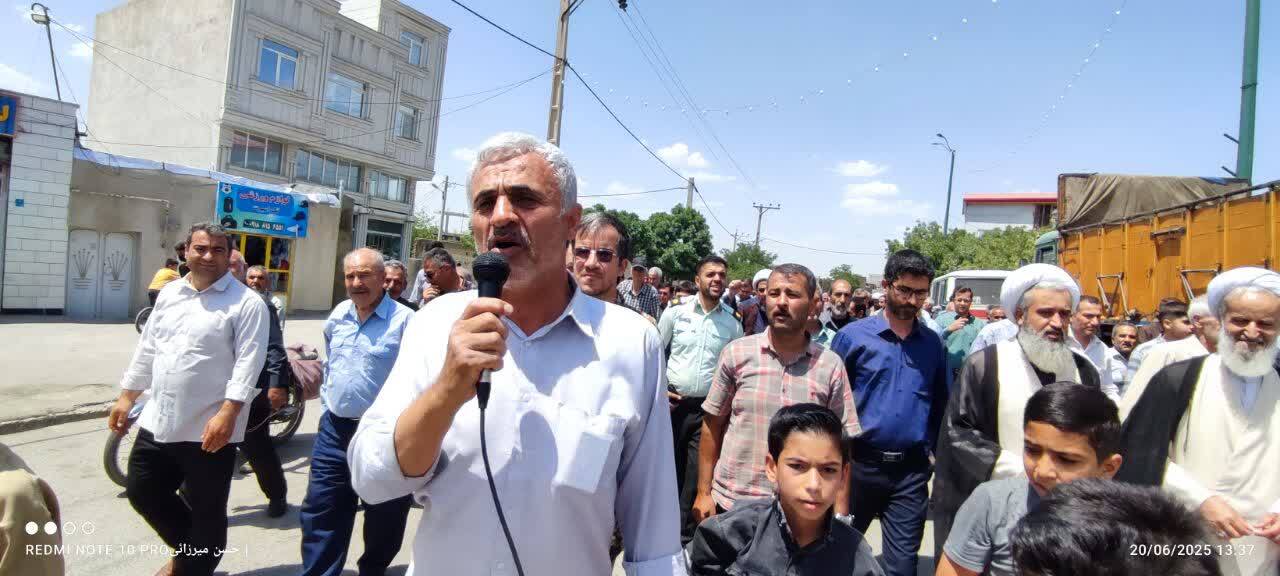 برگزاری مراسم راهپیمایی خشم و نصر در صالح آباد