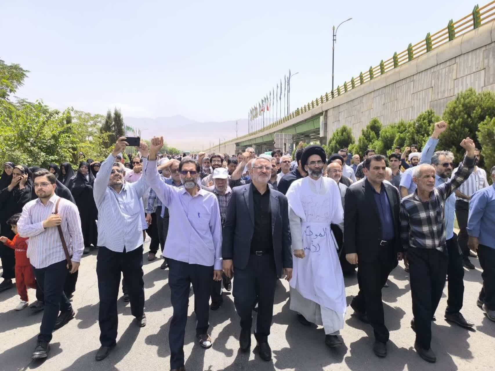 مراسم راهپیمایی در کاشان