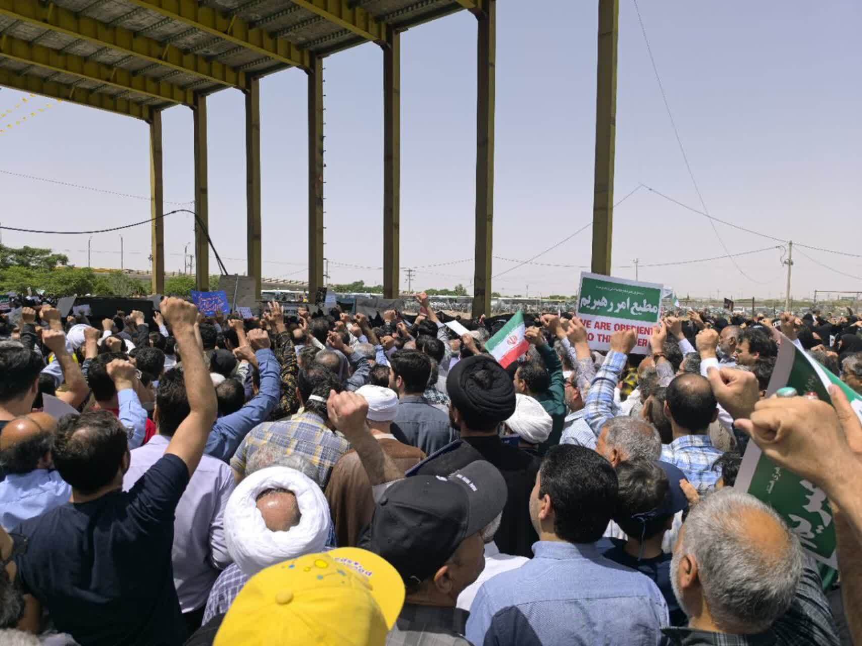 مراسم راهپیمایی در کاشان