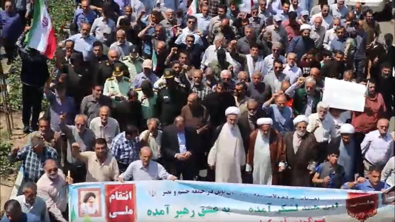 برگزاری راهپیمایی خشم و نصر روز گذشته از نگاه مردم بابل + فیلم