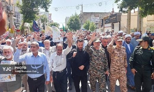 مراسم باشکوه تشییع پیکر خانواده ۵ نفره شهید نیازمند در گنبدکاووس