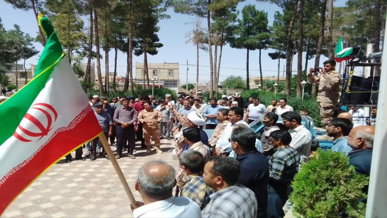 مراسم راهپیمایی خشم و نصر در صالح آباد + عکس و فیلم