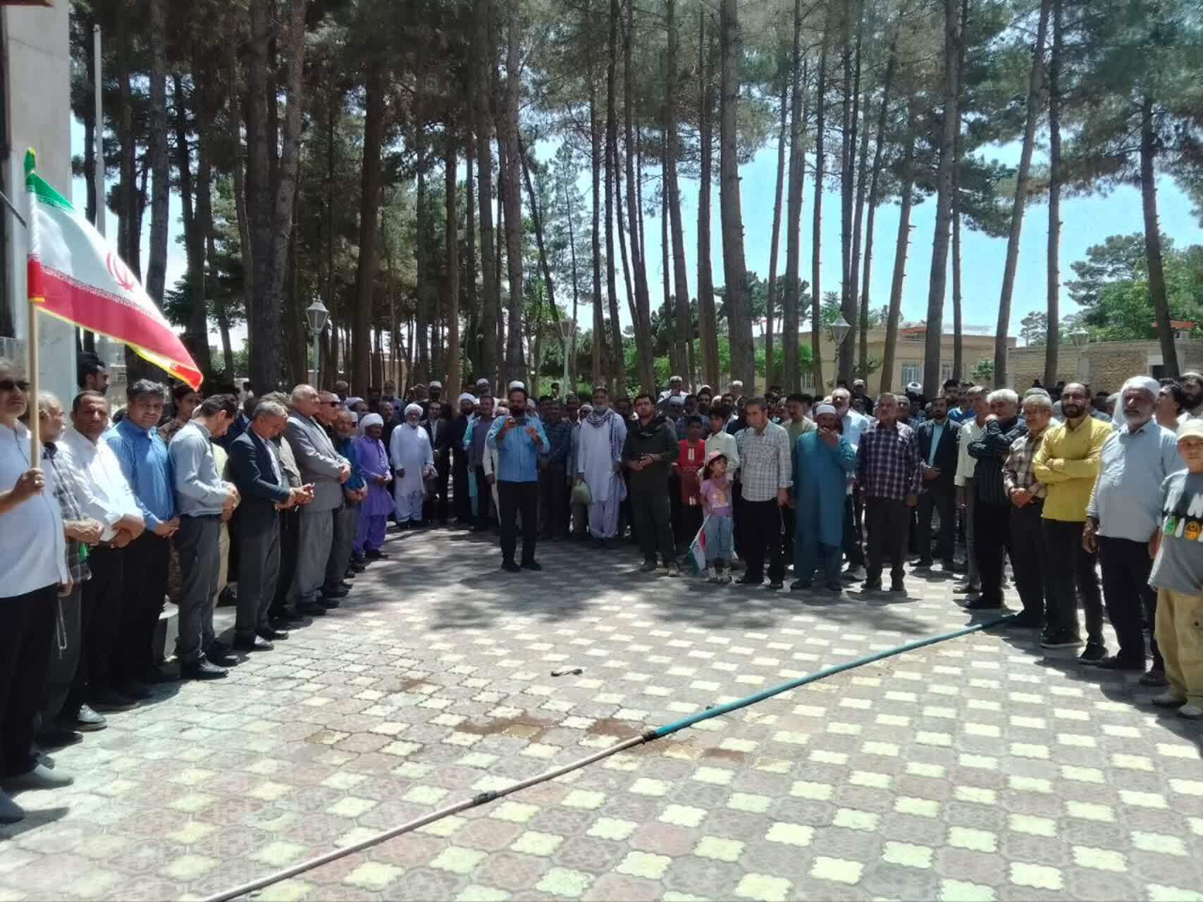مراسم راهپیمایی خشم و نصر در صالح آباد