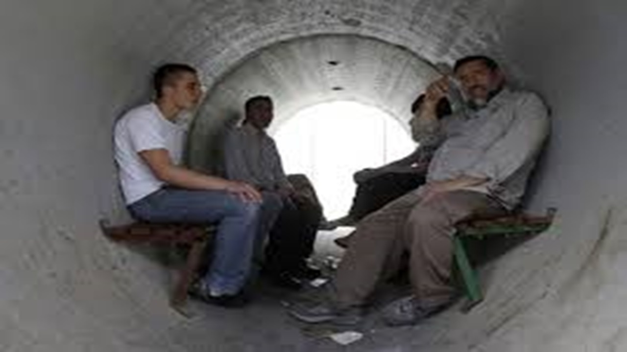 هرج ‌ومرج در پناهگاه‌های اسرائیلی + فیلم