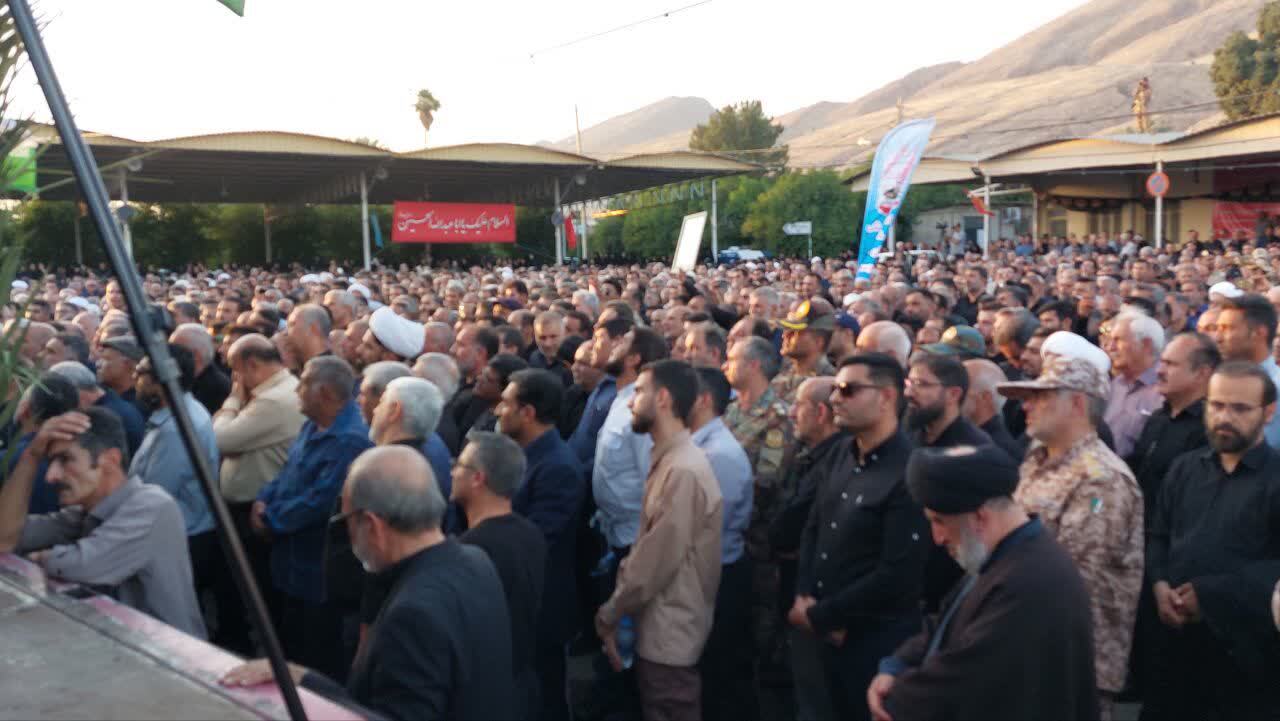 تشییع شهید اقتدار حاج فضل اله نوذری در کازرون