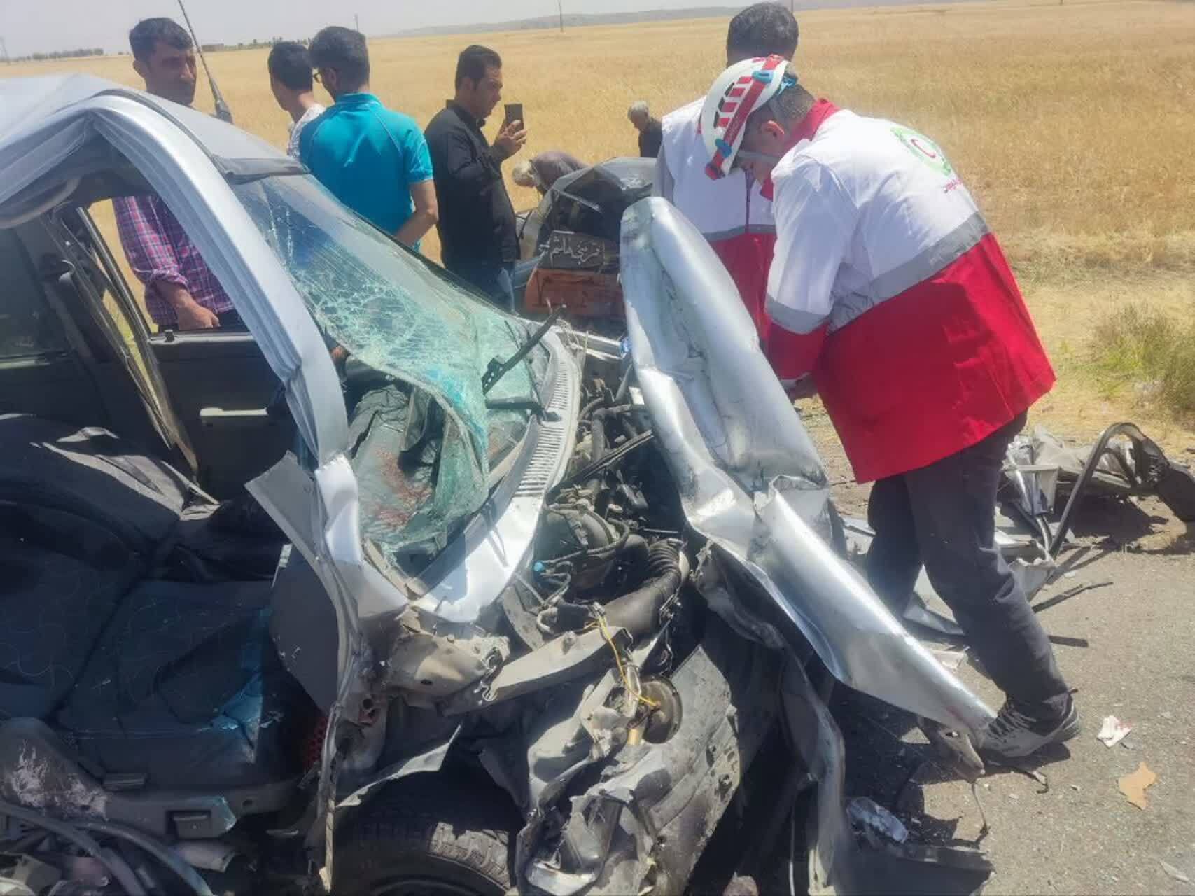 تصادف در محور زرنق به کلوانق حادثه آفرید
