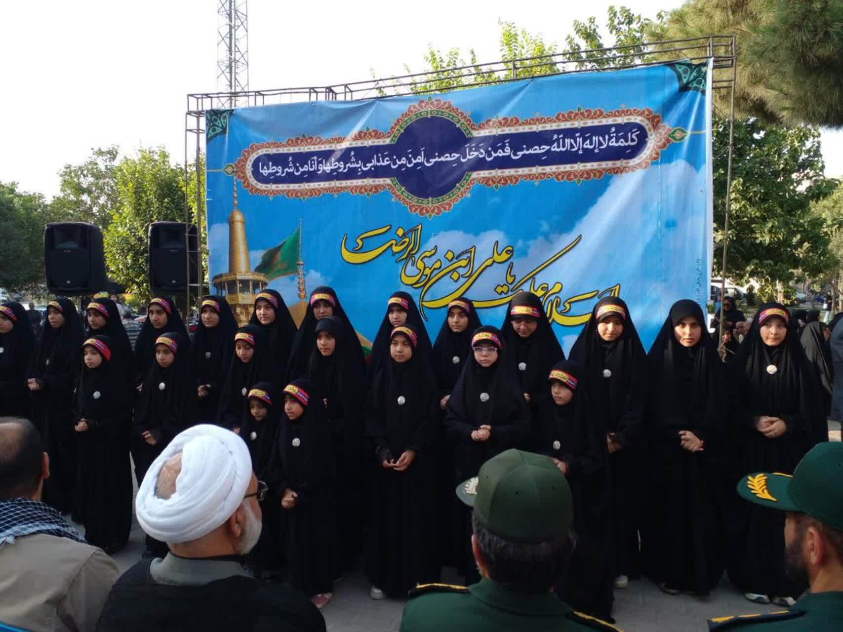 مراسم استتقبال کاروان نمادین به نیشابور
