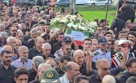 تشییع شهید گیلانی حمله رژیم منحوس صهیونیستی