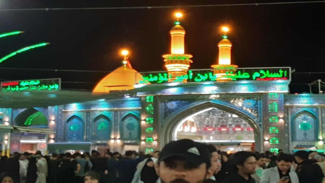 تصاویری به یاد ماندنی از حال و هوای محرم در جوار حرم امام علی (ع)
