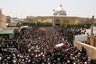 تشییع پیکر شهید سردار سرلشکر محمد سعید ایزدی در قم