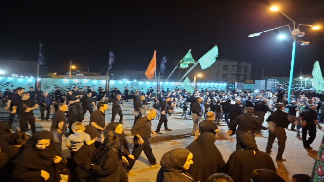 عزاداری مردم خراسان جنوبی به یاد سقای دشت کربلا + تصاویر
