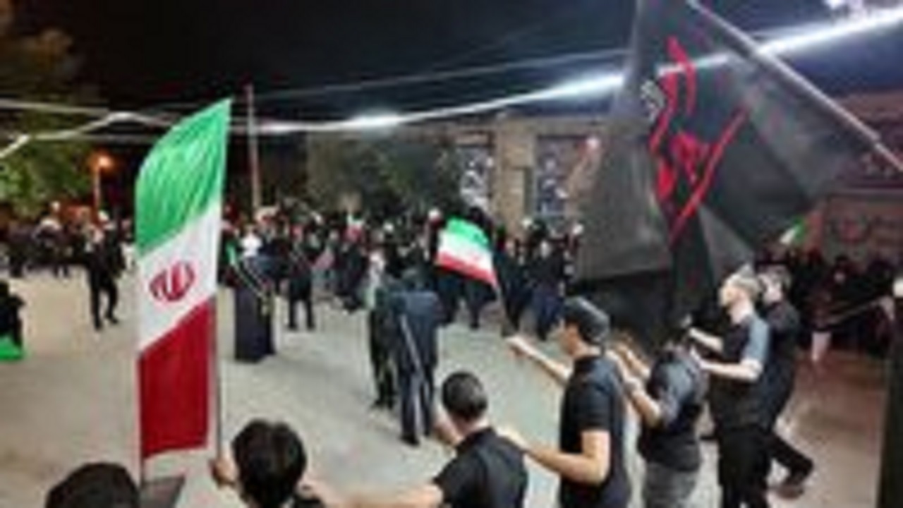 جلوه بسیار زیبایی از شور و شعور حسینی و میهن پرستی در روستای خانقاه از توابع آذرشهر