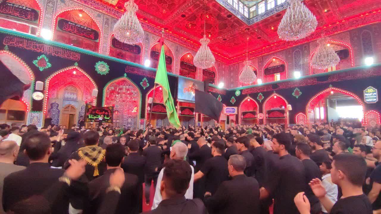 گزارش تصویری از حال هوای حرم مطهر امام حسین (ع) در روز تاسوعای حسینی