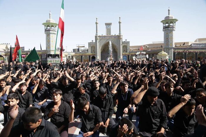 قم در سوگ شهادت علمدار رشید دشت کربلا+تصاویر