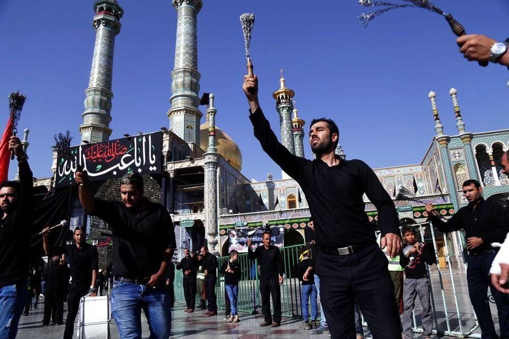 قم در سوگ شهادت علمدار رشید دشت کربلا+تصاویر
