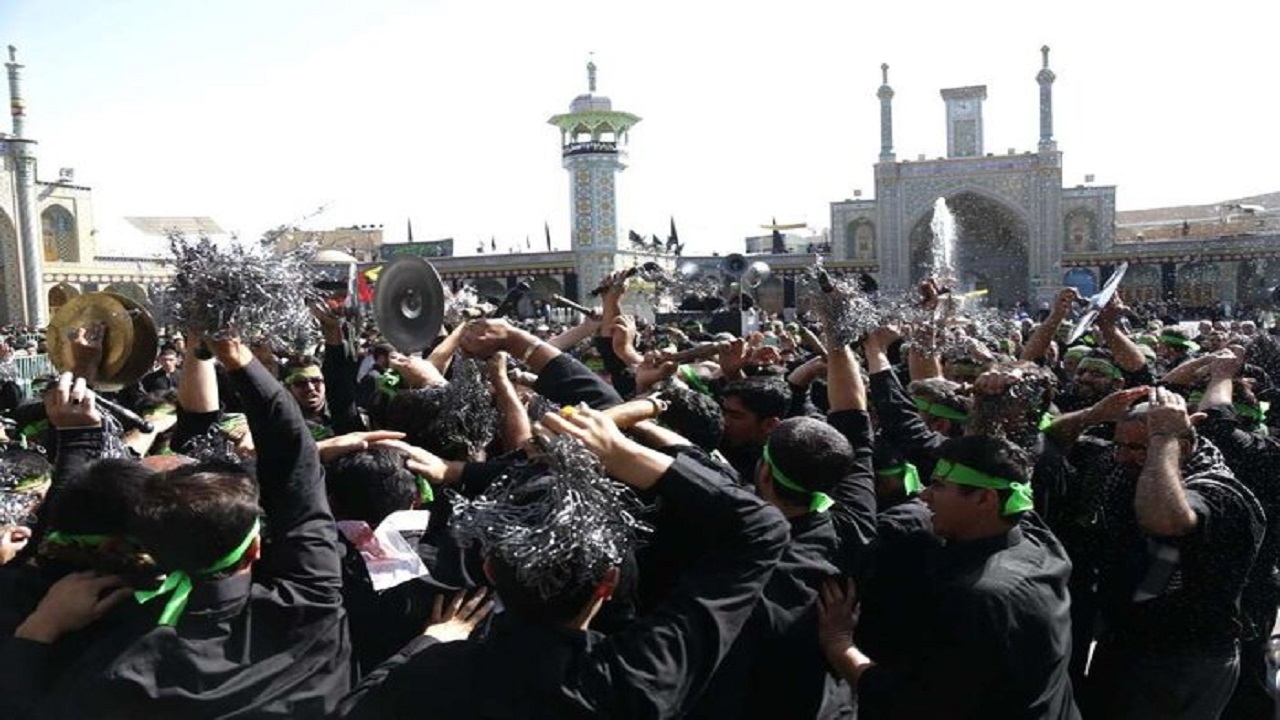قم در سوگ شهادت علمدار رشید دشت کربلا+تصاویر