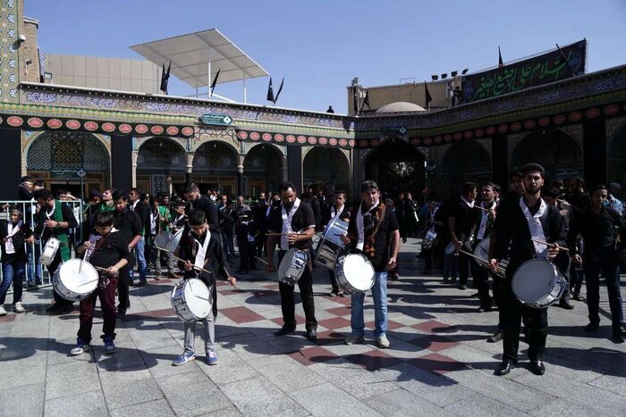قم در سوگ شهادت علمدار رشید دشت کربلا+تصاویر