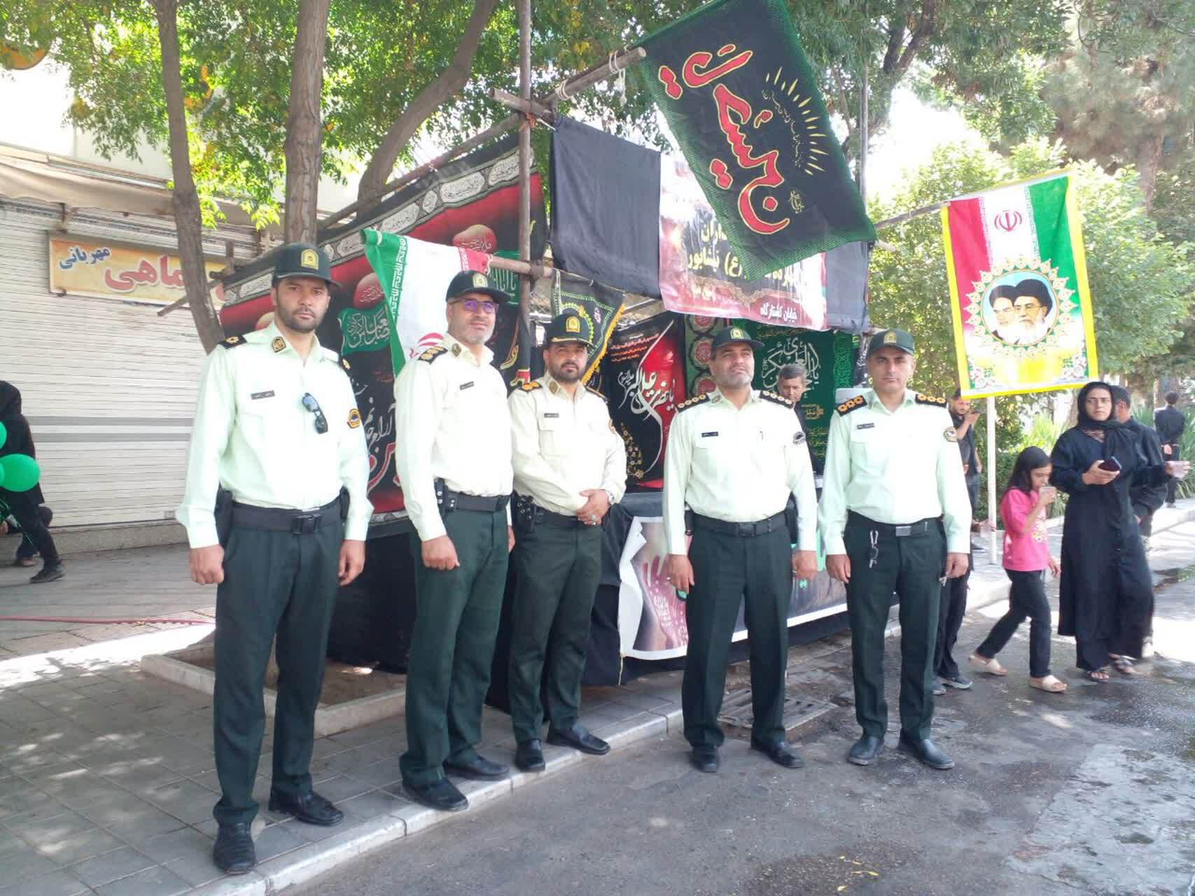 حضور کادر انتظامی ذز مراسم روز تاسوعا