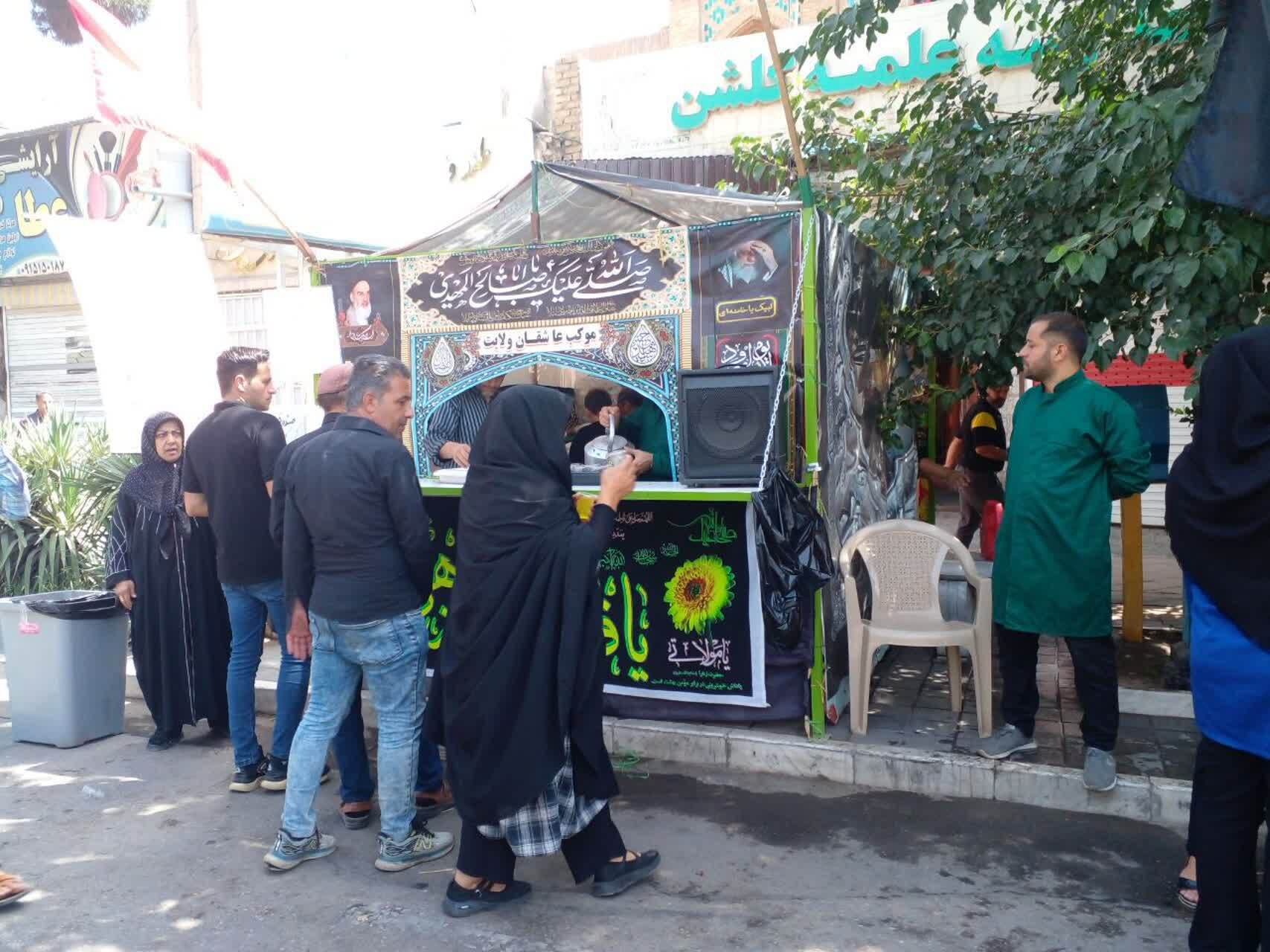 برپایی ایستگاه صلواتی