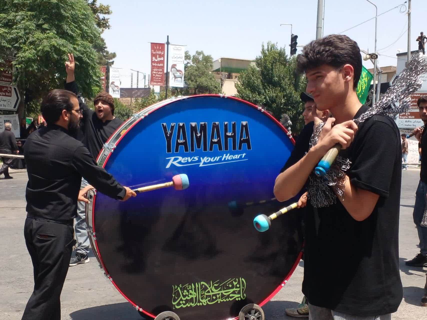 راه اندازی دسته های عزاداری در روز تاسوعا