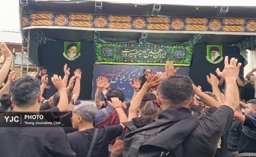 مراسم  عصر تاسوی حسینی در بقعه فاطمه اخری ( س) رشت + تصاویر