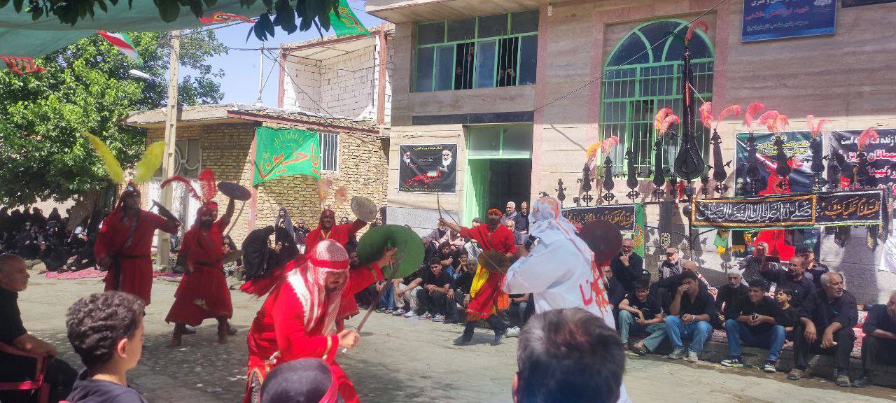 برگزاری مراسم تعزیه خوانی در توآباد