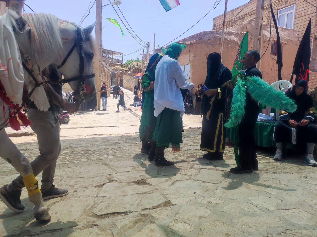 برگزاری مراسم تعزیه خوانی در توآباد