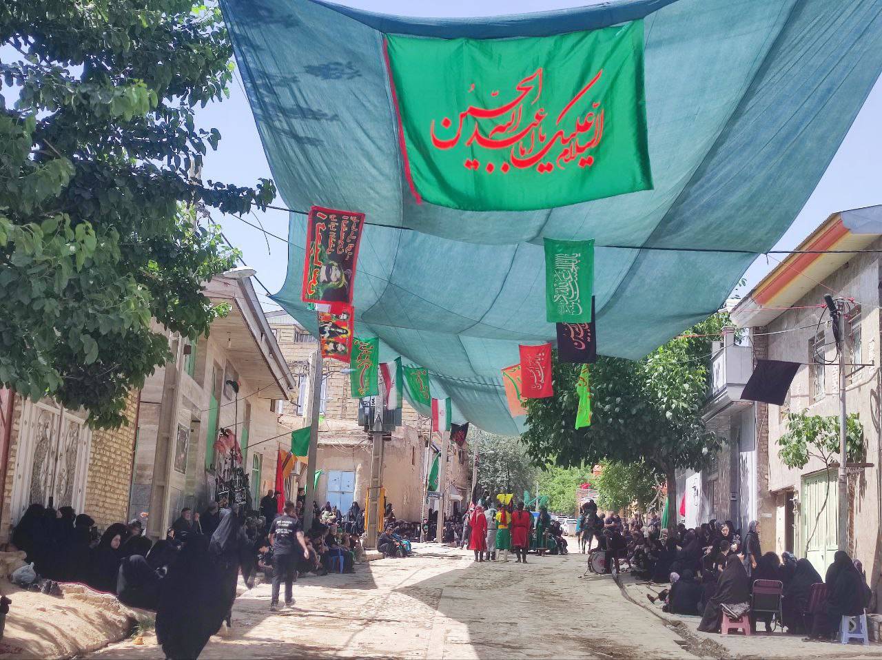 برگزاری مراسم تعزیه خوانی در توآباد