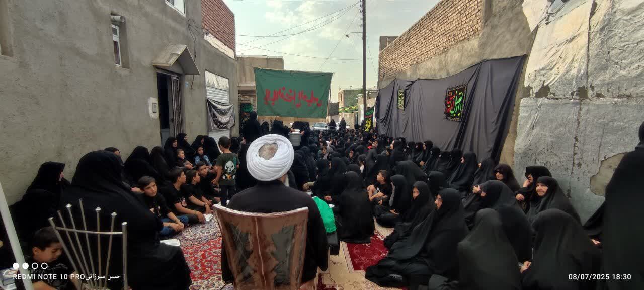 مراسم روضه خانگی در صالح آباد