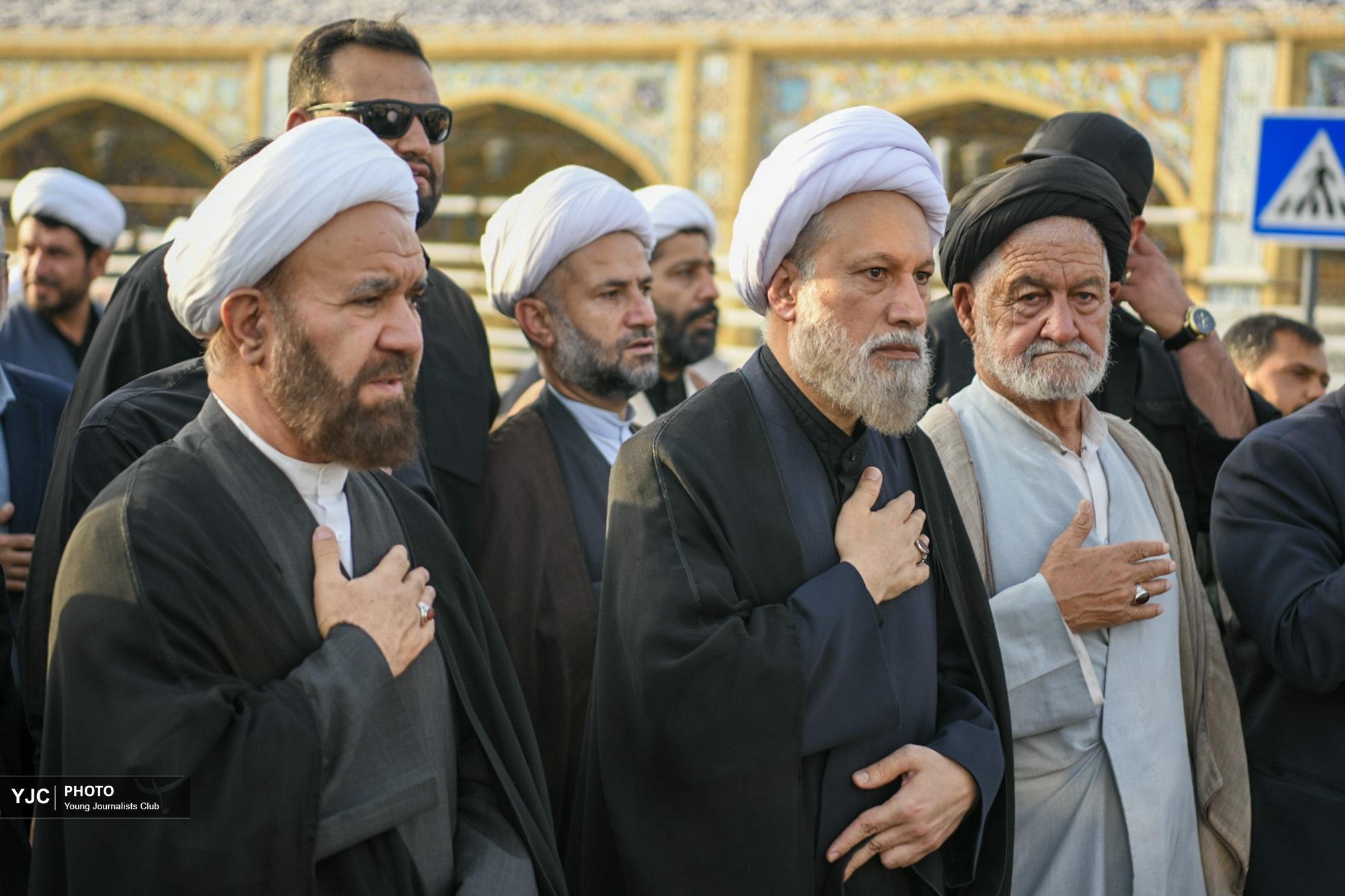 نوای ماتم کربلا در سومین حرم اهل&zwnj;بیت(ع) شیراز + تصاویر