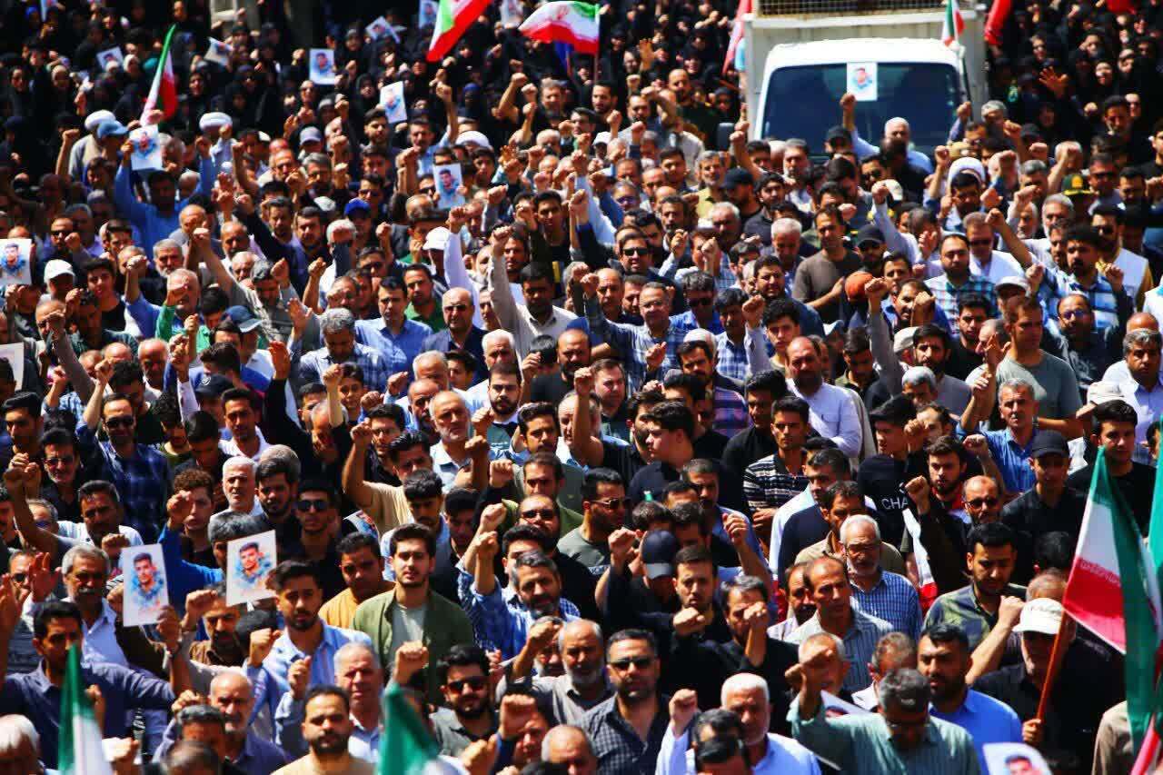 مراسم وداع با شهید والا مقام غلامرضا خلج در اشتهارد