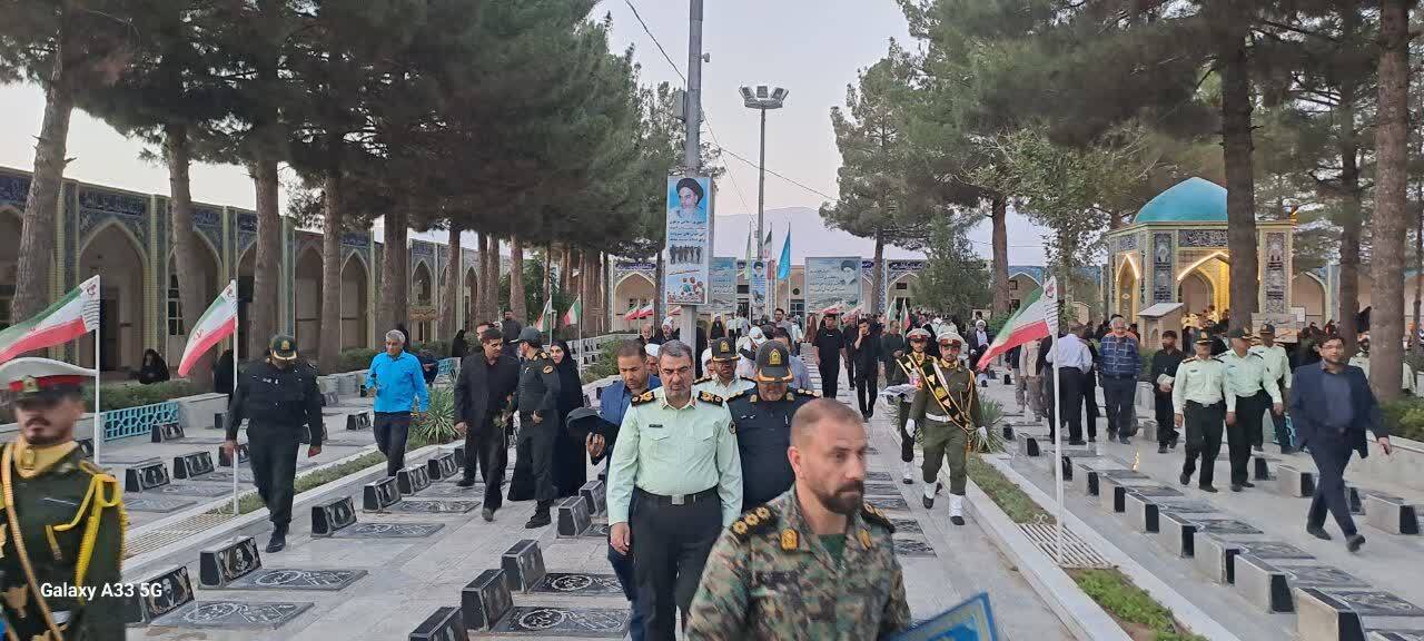 برگزاری مراسم اولین سالگرد شهید محرم و امنیت در نیشابور