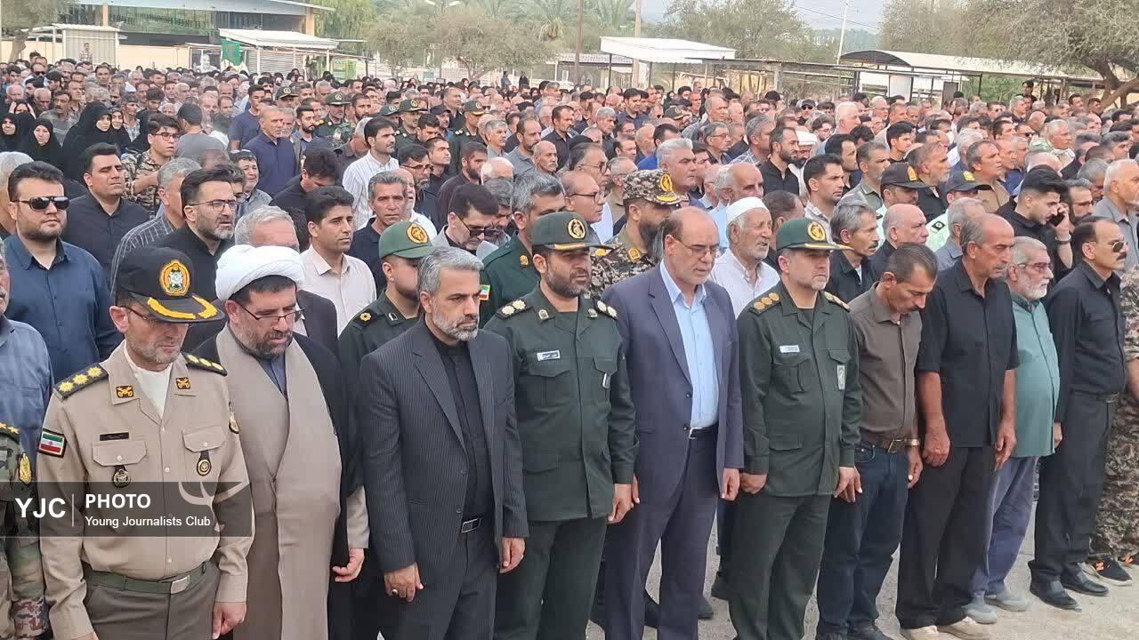 پیکر مطهر جانباز ۷۰ درصد شهید محمدرضا دهقانی در خاک آرام گرفت