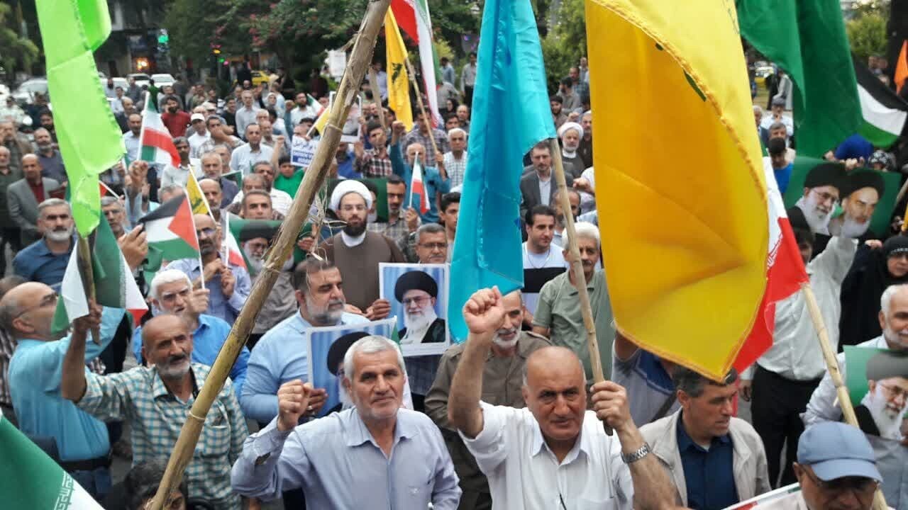 تجمع مردم مازندران در حمایت از عملیات غرورآفرین بشارت فتح