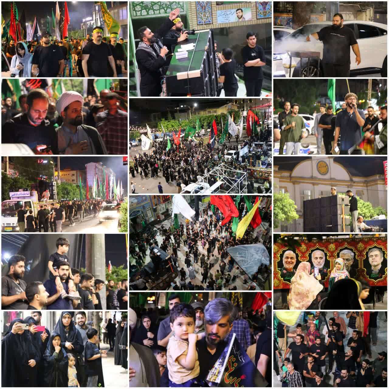 کاروان بیرق کشان عاشورایی در بابل به مناسبت محرم