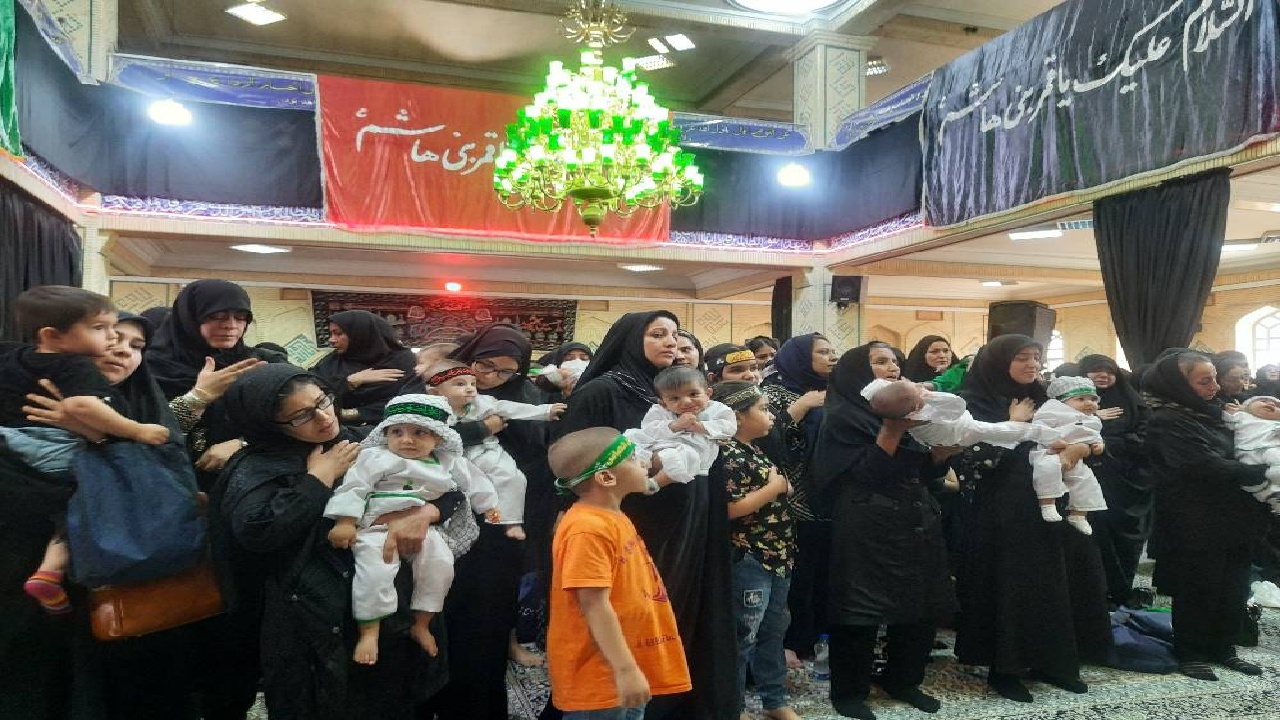 همایش شیرخوارگان حسینی در ۸۰ مسجد و حسینیه ساوجبلاغ  برگزار شد