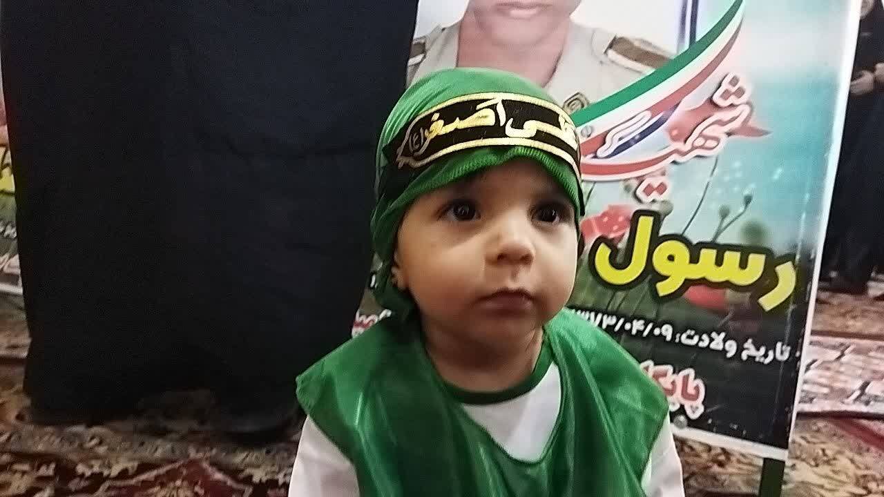 گوشه&zwnj;هایی از مراسم شیرخوارگان حسینی در دهستان ده محمد