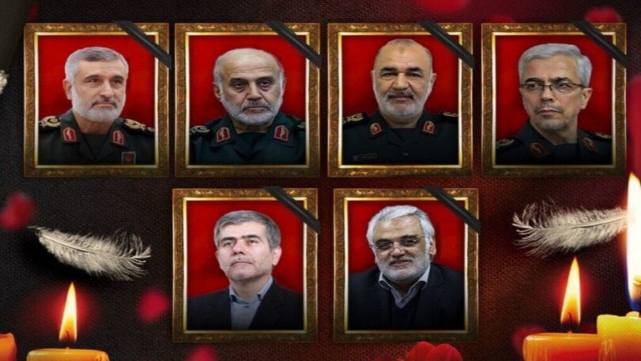 وداع با ستارگان سربلند ایران: تشییع فرماندهان و دانشمندان شهید در قلب تهران