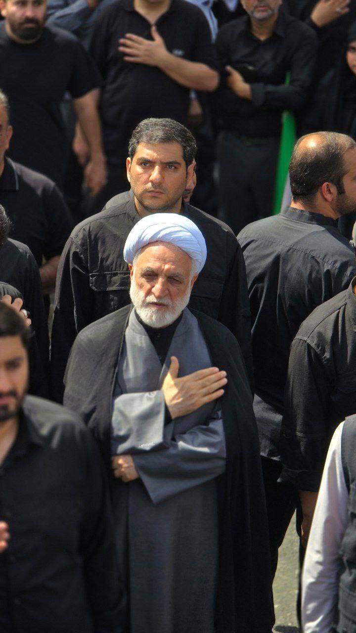 محسنی اژه ای دز مراسم تشییع