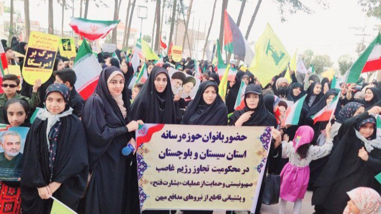 زنان زاهدان، سربازان جبهه غیرت