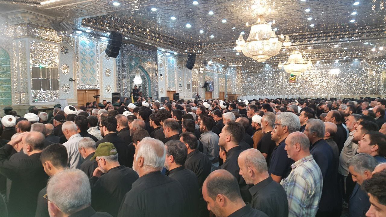 مراسم خاکسپاری سردار سلامی در حرم عبدالعظیم حسنی (ع)