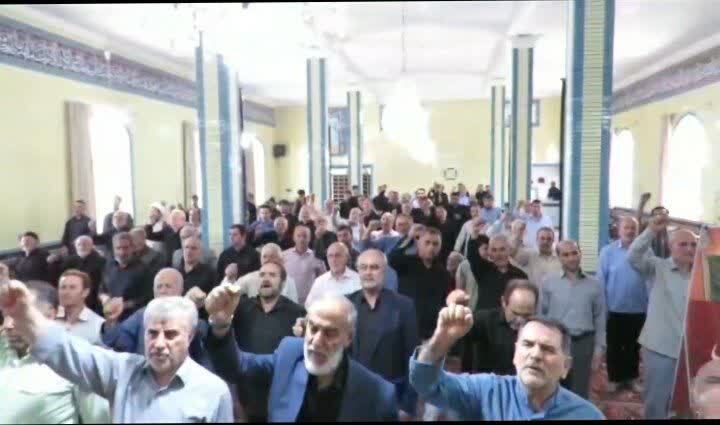 حمایت نمازگزاران هریسی از مردم مظلوم غزه