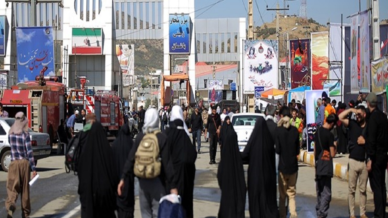 آغاز رسمی پیاده‌روی اربعین از مرز باشماق/ استقبال اقلیم کردستان از زائران