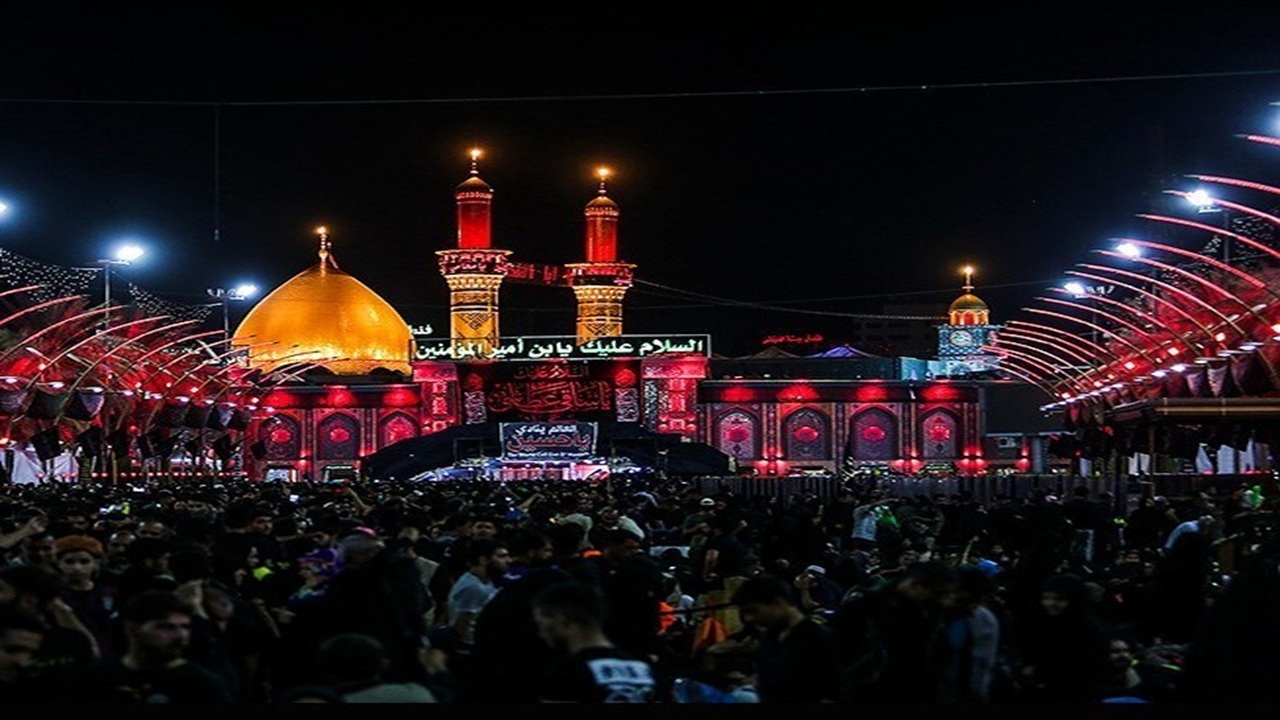 وقتی بین الحرمین در آستانه اربعین حسینی رنگ و بوی شهدایی گرفت + فیلم