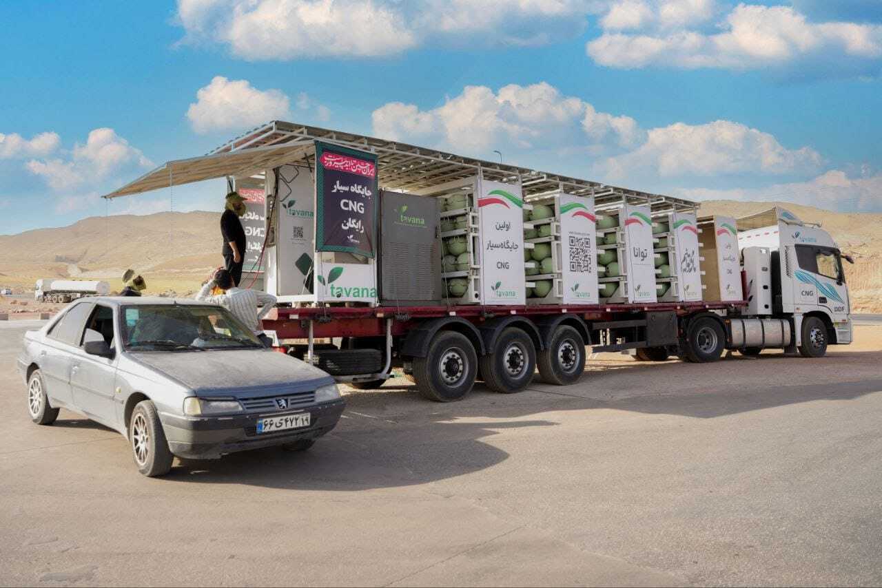 اولین جایگاه سیار سی‌ان‌جی ساخت داخل در مرز خسروی فعال شد