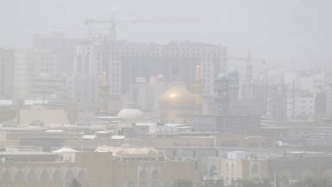 سومین روز پیاپی آلودگی گرد و غبار در هوای کلانشهر مشهد ثبت شد